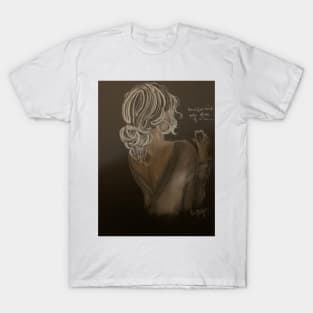 Lady drinking wine T-Shirt